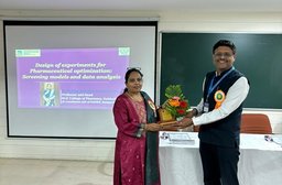 KIP : Organized One Day Workshop  on Design of Experiments for Pharmaceutical Optimization