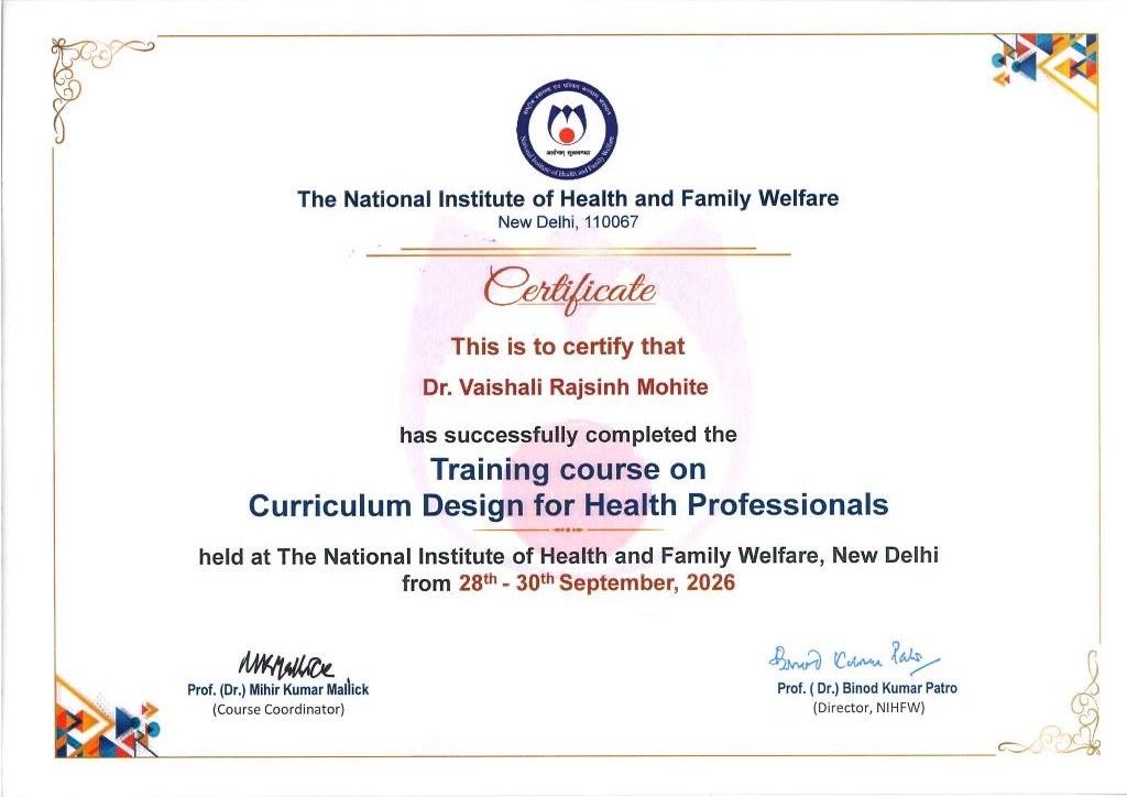 Certificate-28 to 30 September- Training Course on Curriculum