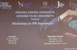 WORKSHOP on INTELLECTUAL PROPERTY RIGHTS (IPR) AWARENESS